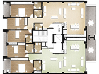 پلان طبقه 3 متل قو 1